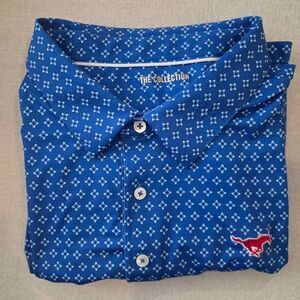 SMU Mustangs Men's Blue Polo 3XL The Collection